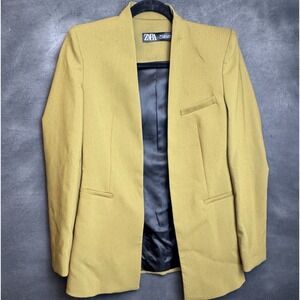Zara Green Blazer Womens Small